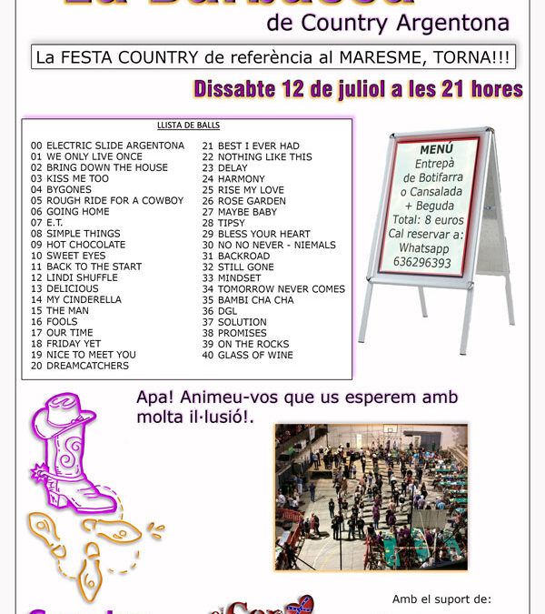 La Barbacoa d’Argentona 12 de juliol del 2025